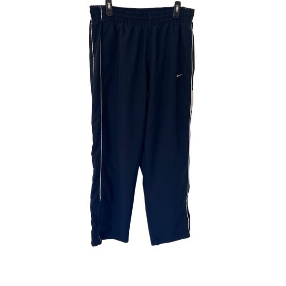 Vintage Nike Windbreaker Tract Pants Mens Size XL Blue Y2K Mesh Baggy Ankle Zip - Picture 1 of 10